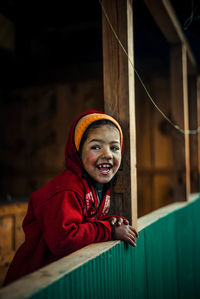 Portrait of a smiling little girl