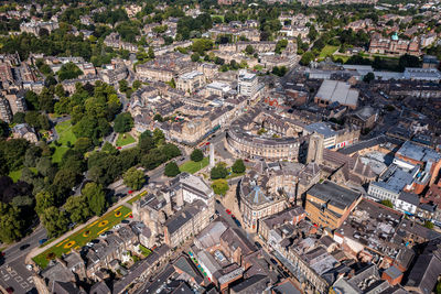 High angle view of cityscape