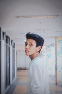 Portrait of beautiful young woman