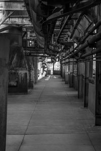 Interior of abandoned building