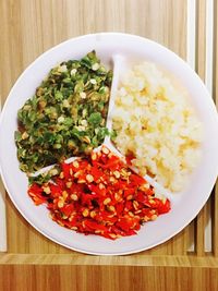 Close-up of salad in plate