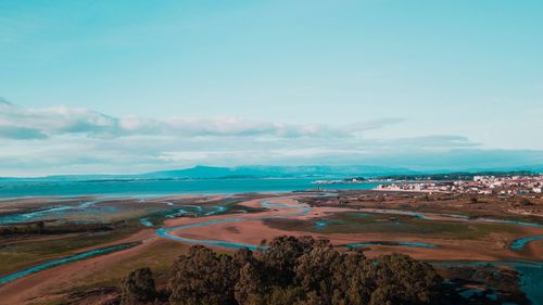 Panoramic view of landscape against sky