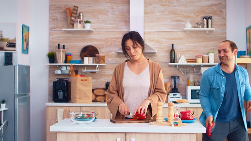 Portrait of young woman working at creative office