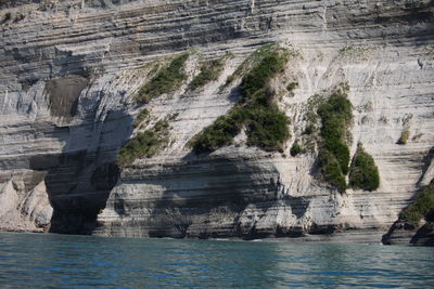 Rock formations at seaside