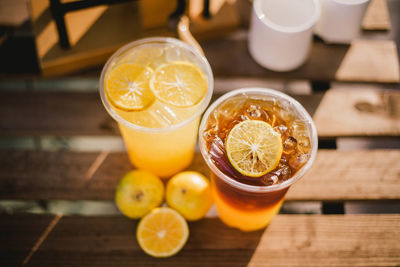 Close-up of drink on table