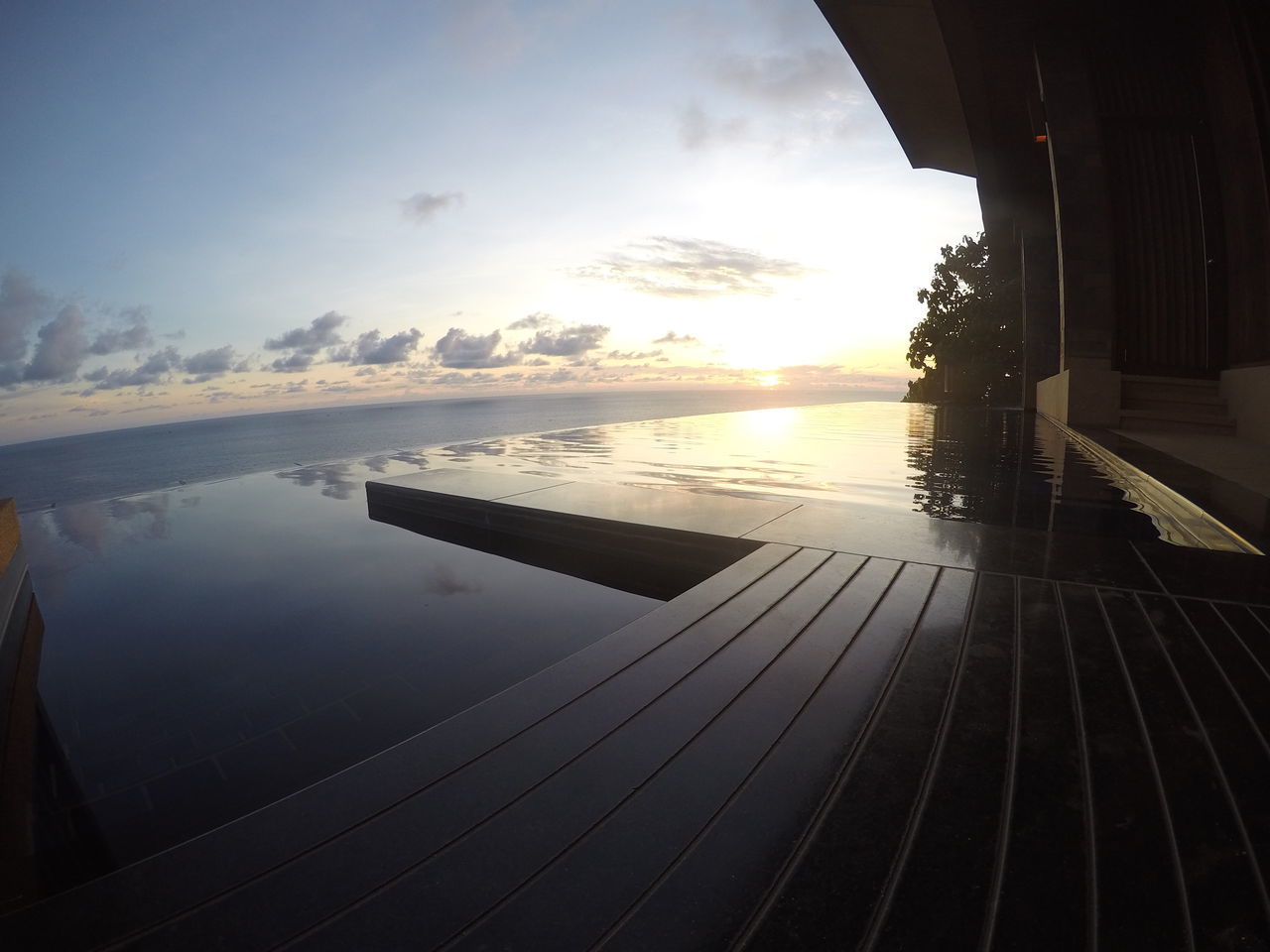 SCENIC VIEW OF SEA DURING SUNSET