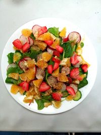 Close-up of food in plate