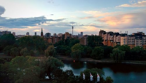 River with buildings in background