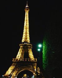 Low angle view of eiffel tower