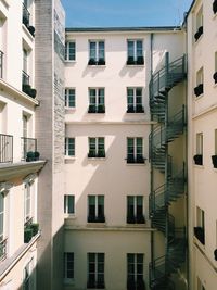 Fire escape on residential building