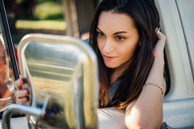 Portrait of beautiful woman