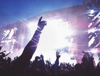 Crowd at music concert