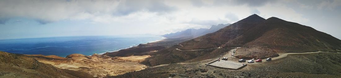 Panoramic view of mountain against sky