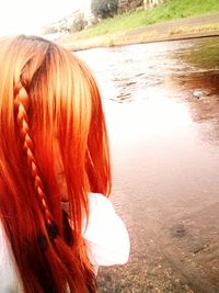 Young woman looking away