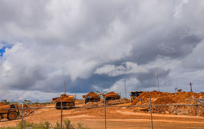 Panoramic shot of buildings against sky