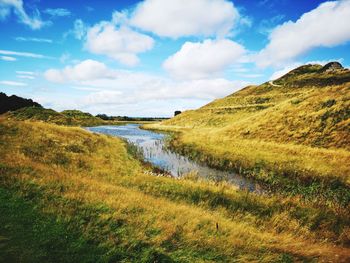 Scenic view of landscape against sky