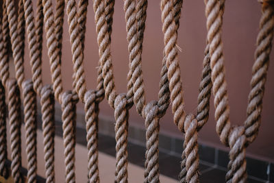 Full frame shot of ropes