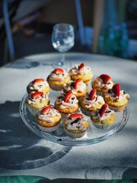 Close-up of food on table