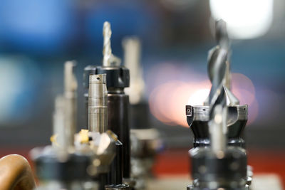 Close-up of machine part
