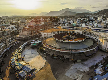 Cho dam in sunset