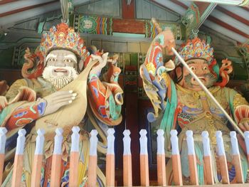 Statues in temple