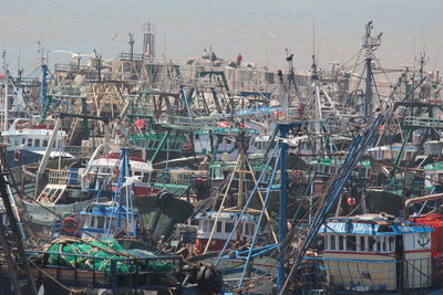 Abundance of boats at port