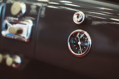 Close-up of vintage car