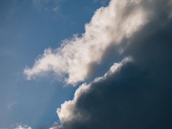 Low angle view of clouds in sky