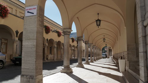 Corridor of historic building