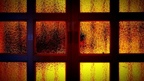 Full frame shot of illuminated window