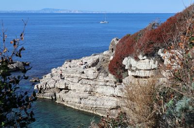 Scenic view of sea against sky