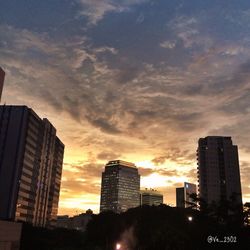 Low angle view of modern building against sky