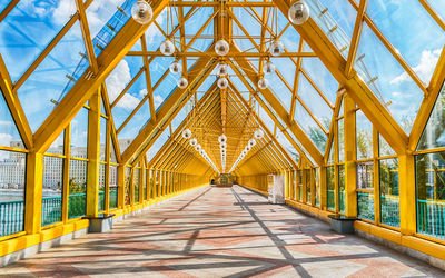 Low angle view of bridge against sky