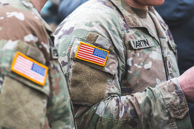 Army soldier standing outdoors