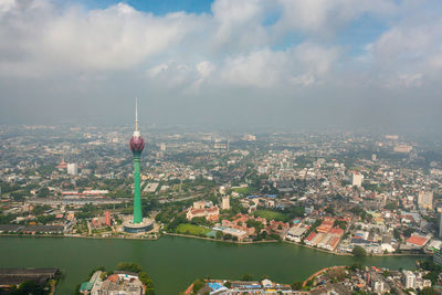 Lotus tower in colombo city, sri lanka.