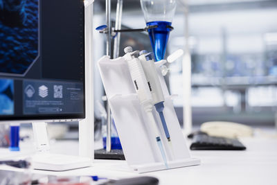 Close-up of computer on table