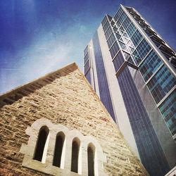 Low angle view of building against sky