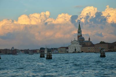 Venice cityscape at sunset