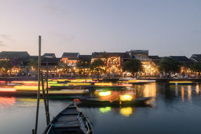 Boats in river