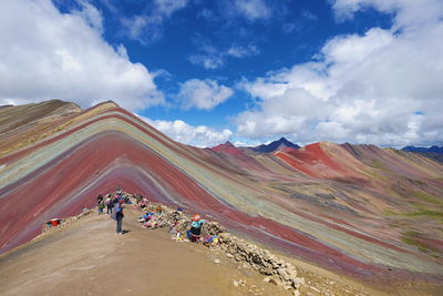 Scenic view of mountain against sky