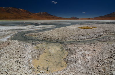 Scenic view of desert against sky