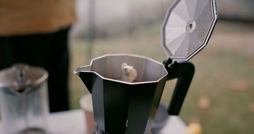 Close-up of coffee maker
