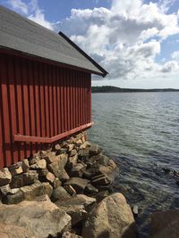 Scenic view of sea against sky