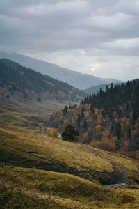 Scenic view of landscape against sky