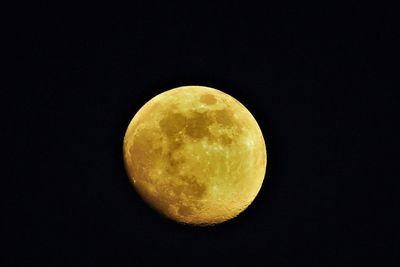 Close-up of moon against black background