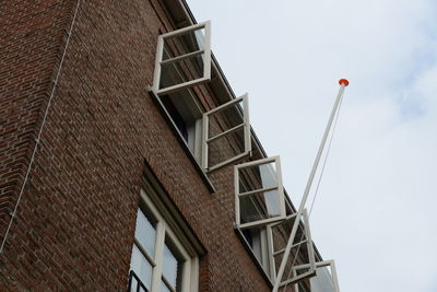 Low angle view of building against sky