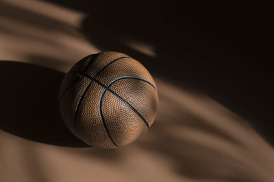 High angle view of basketball hoop