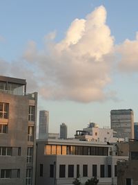 Low angle view of buildings against sky