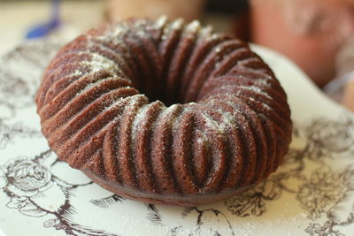 Close-up of dessert on table