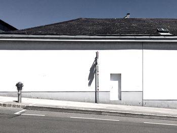 Road against clear sky